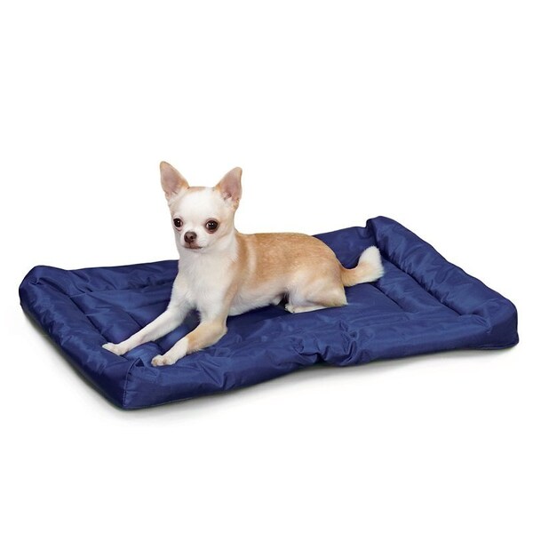 Slumber Pet Dog Bed, 30 in L, 19 in W, Nylon Cover, Royal Blue - ZA210 30 19