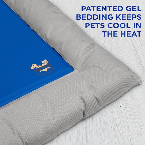 Arf Pets Dog Self Cooling Bed Pet Bed - Foam Based Bolster Bed for Extra Comfort, 26 x 40 - APCLBL