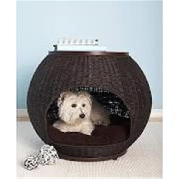 The Refined Feline The Refined Feline IGL-FR-DX-SK Igloo Pet Bed Deluxe; Smoke - Medium - IGL-FR-DX-SK