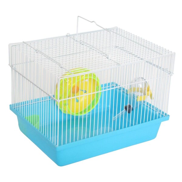 Peticare Single Story Dwarf Hamster Cage, Blue - PE3278714