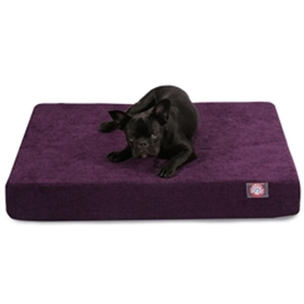 Majestic Pet Aubergine Villa Medium Orthopedic Memory Foam Rectangle Dog Bed - 78899551472