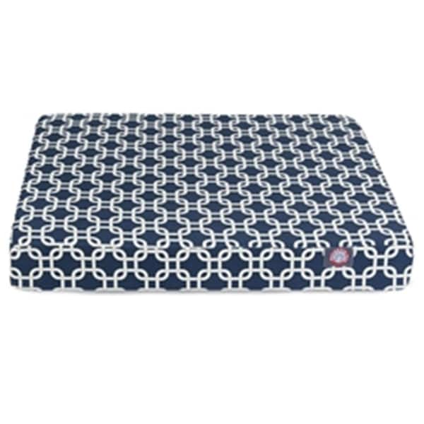 Majestic Pet Navy Blue Links Large Orthopedic Memory Foam Rectangle Dog Bed - 78899551634