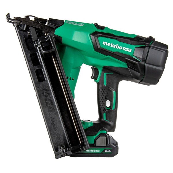 Metabo Hpt 18V Cordless 15-Gauge Angled Finish Nailer 1 x 2.0Ah - NT1865DMASTM