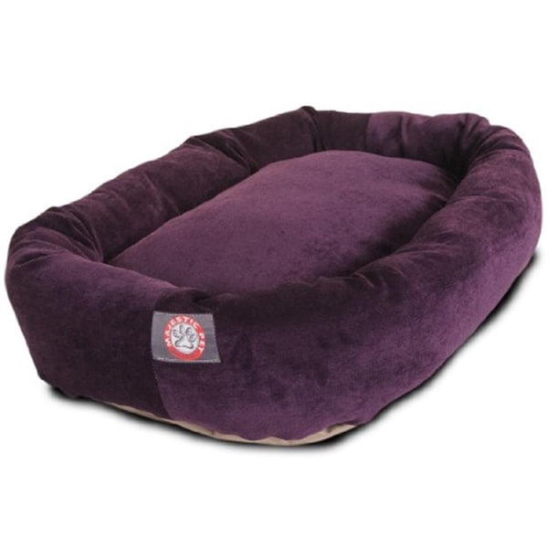 River Soap Co MajesticPet  40 in. Villa Donut Pet Bed, Aubergine - MA331187