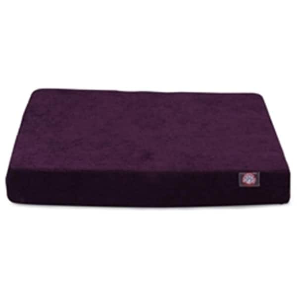 Majestic Pet Aubergine Villa Small Orthopedic Memory Foam Rectangle Dog Bed - 78899551272