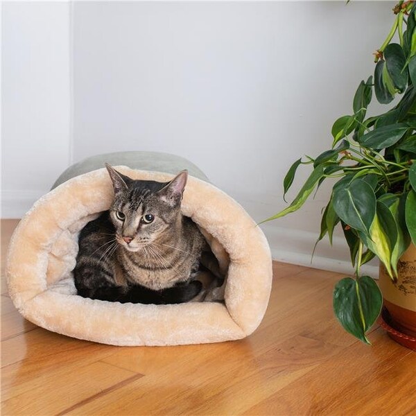 Petpride C15HHL-MH Armarkat Pet Bed Cat Bed 22 x 10 x 14 - Sage Green & Beige - PE8291
