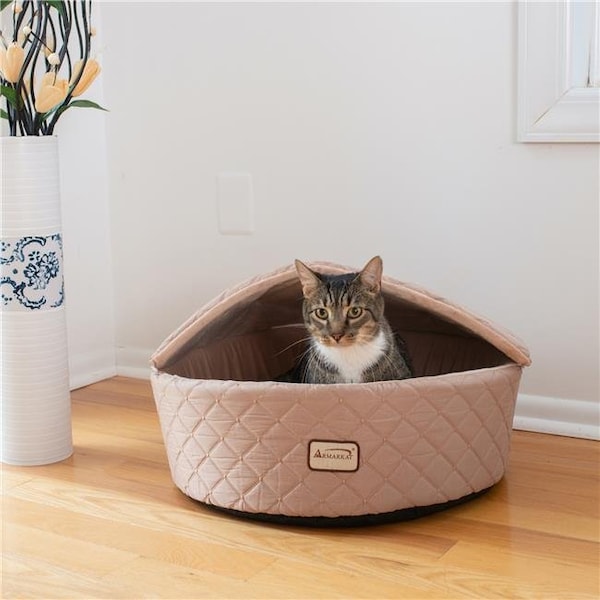 Aeromark AeroMark C33HFS-FS-M Armarkat Cat Bed; Medium; Light Apricot C33HFS-FS-M - C33HFS/FS-M
