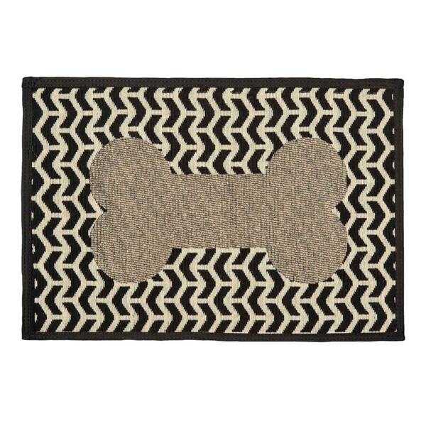 Loving Pets Bella Fashion Mats, Brown - Geometric Bone - One Size - 842982075665