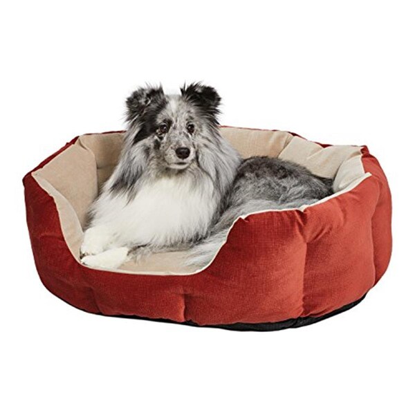 Midwest Metal Products Tulip Russet Bolster Dog Bed - Small - MW02406
