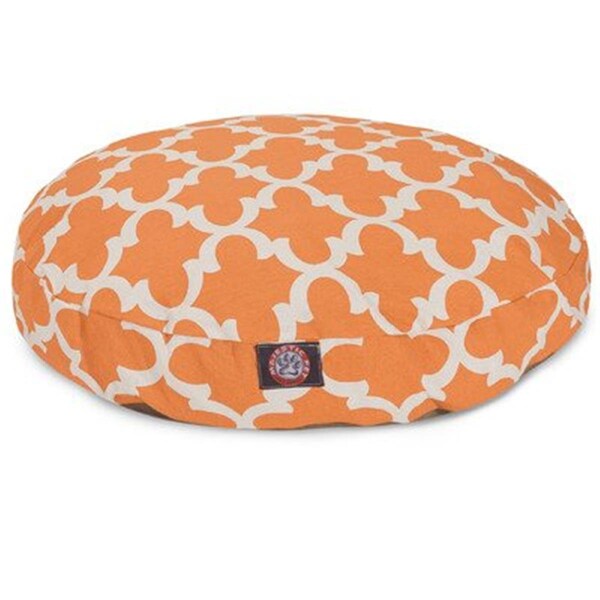 River Soap Co MajesticPet  36 in. Trellis Round Pet Bed, Apache Orange - Medium - 788995508809