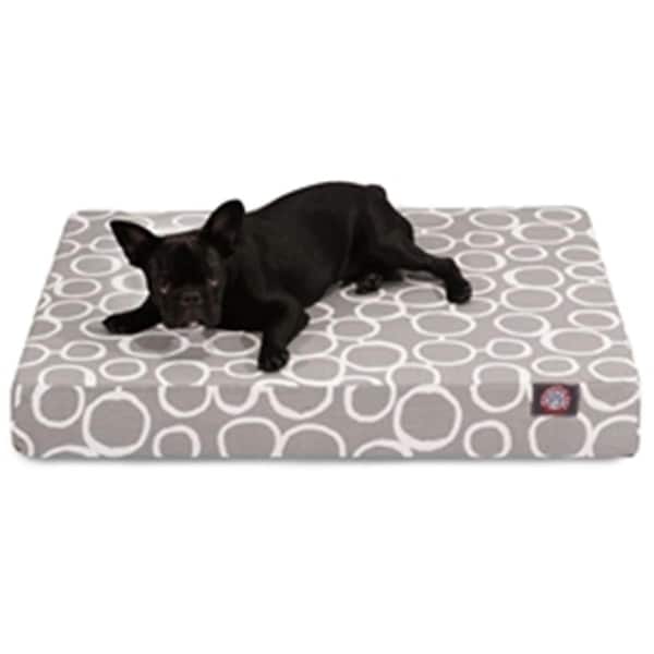 Majestic Pet Gray Fusion Medium Orthopedic Memory Foam Rectangle Dog Bed - 78899551476