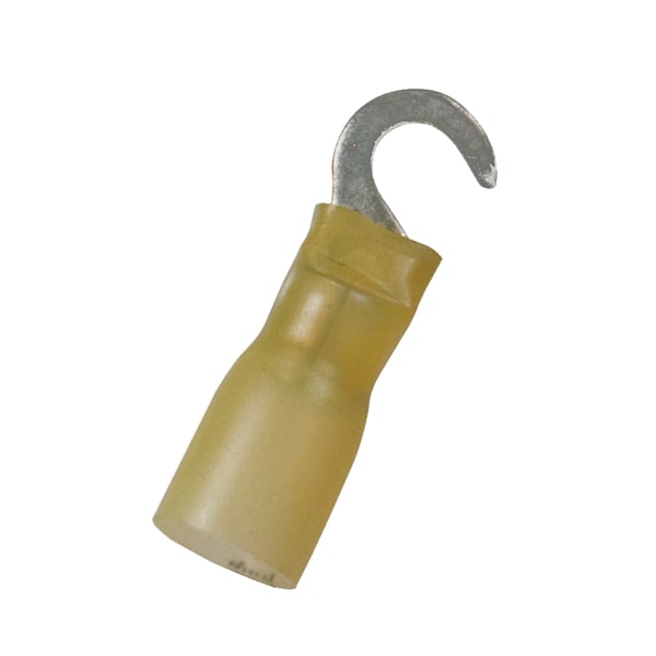 The Best Connection 12-10 #10 Yellow CS Heat Shrink Hook - 4 Piece - 2163J