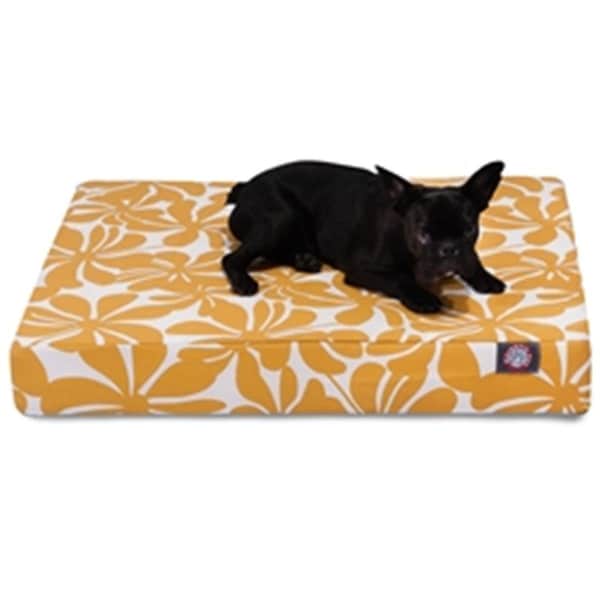 Majestic Pet Yellow Plantation Medium Orthopedic Memory Foam Rectangle Dog Bed - 78899551415