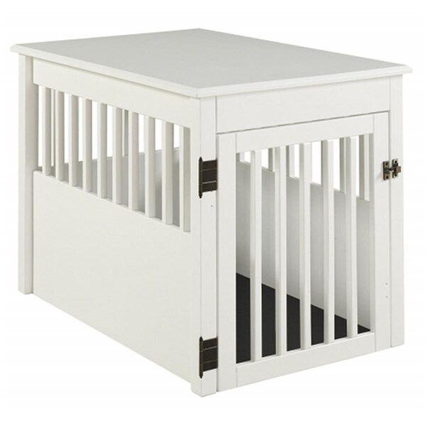 Beloved Furniture  Ruffluv Large Pet Crate End Table - White - Large - BE2838436