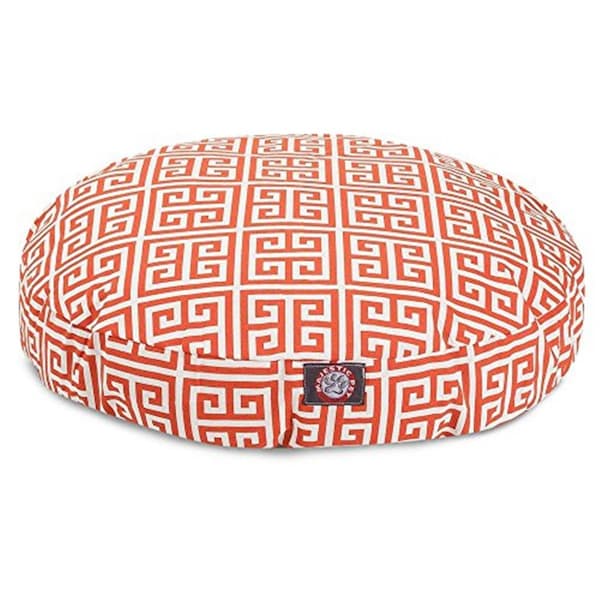 River Soap Co MajesticPet  36 in. Towers Round Pet Bed, Orange - Medium - 788995508731