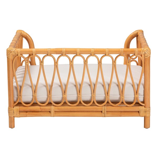 Bali & Pari Kierra Bohemian Honey Rattan Pet Bed - 245-13637-ZORO