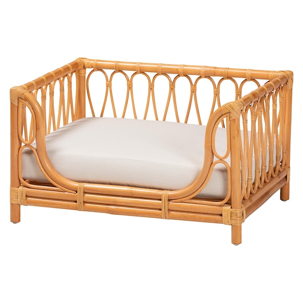 Bali & Pari Kierra Bohemian Honey Rattan Pet Bed - 245-13637-ZORO