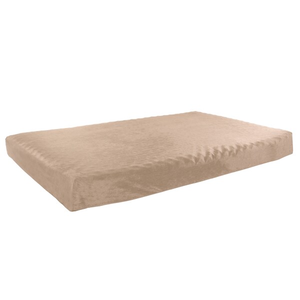 Pet Adobe Pet Adobe Orthopedic Pet Bed - Egg Crate & Memory Foam with Washable Cover 46 x 27 x 4 inches - Tan - 174378RHM