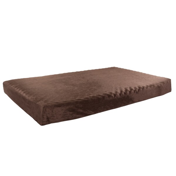 Pet Adobe Orthopedic Pet Bed - Egg Crate and Memory Foam with Washable Cover 37x24x4 by Pet Adobe - Brown - 395693EOG