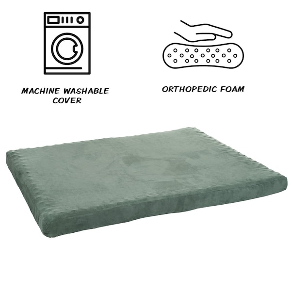 Pet Adobe Pet Adobe 3 inch Foam Pet Bed-25.5x19 inches-Forest - 879050QLM