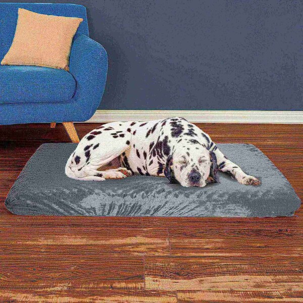 Pet Adobe Orthopedic Pet Bed - Egg Crate and Memory Foam with Washable Cover 46x27x4 by Pet Adobe - Gray - 172442MDQ