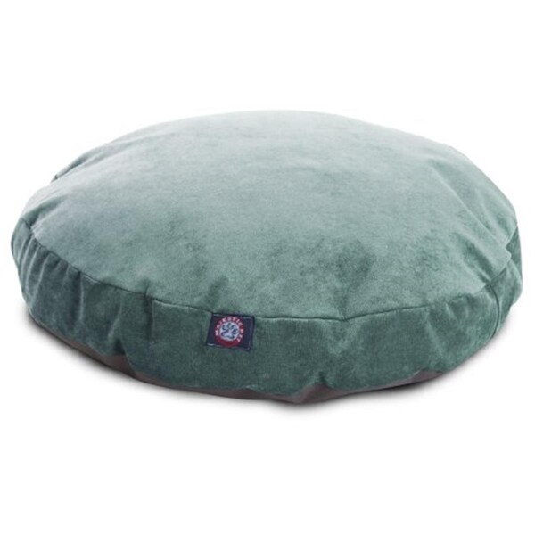 River Soap Co MajesticPet  30 in. Villa Round Pet Bed, Azure - Small - 788995506553