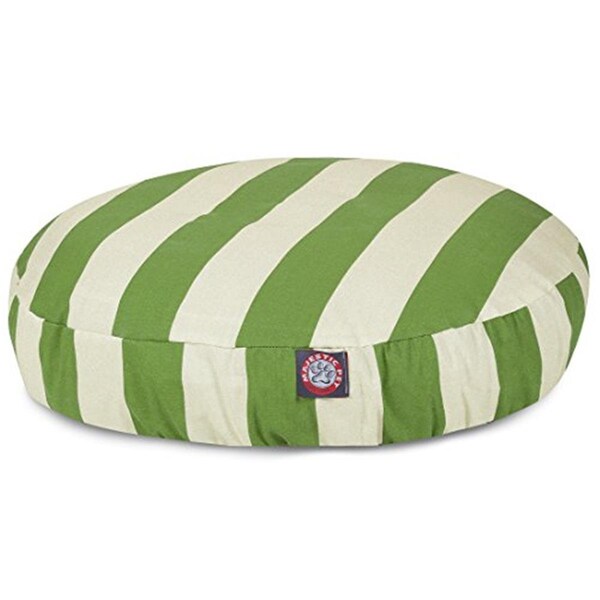 River Soap Co MajesticPet  30 in. Vertical Stripe Round Pet Bed, Sage - Small - 788995506201