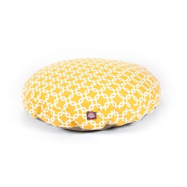 River Soap Co MajesticPet  42 in. Links Round Pet Bed, Yellow - Large - 788995510284
