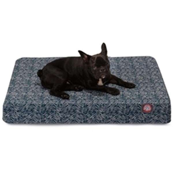 Majestic Pet Navy Navajo Medium Orthopedic Memory Foam Rectangle Dog Bed - 78899551451