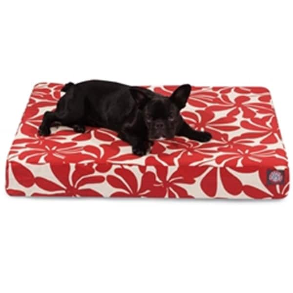 Majestic Pet Red Plantation Medium Orthopedic Memory Foam Rectangle Dog Bed - 78899551412