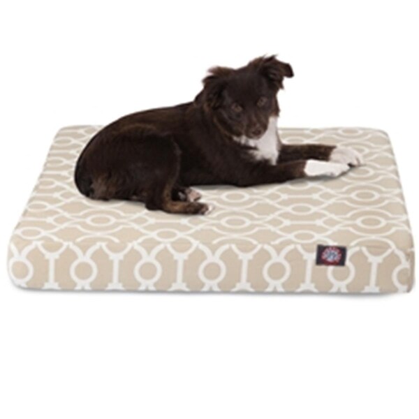 Majestic Pet Sand Athens Small Orthopedic Memory Foam Rectangle Dog Bed - 78899551258