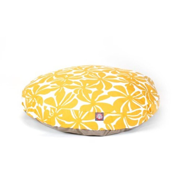 River Soap Co MajesticPet  42 in. Plantation Round Pet Bed, Yellow - Large - 788995510161