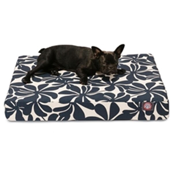 Majestic Pet Navy Blue Plantation Medium Orthopedic Memory Foam Rectangle Dog Bed - 78899551413