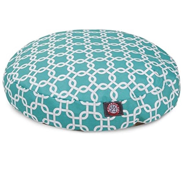 River Soap Co MajesticPet  42 in. Links Round Pet Bed, Teal - Large - 788995510932