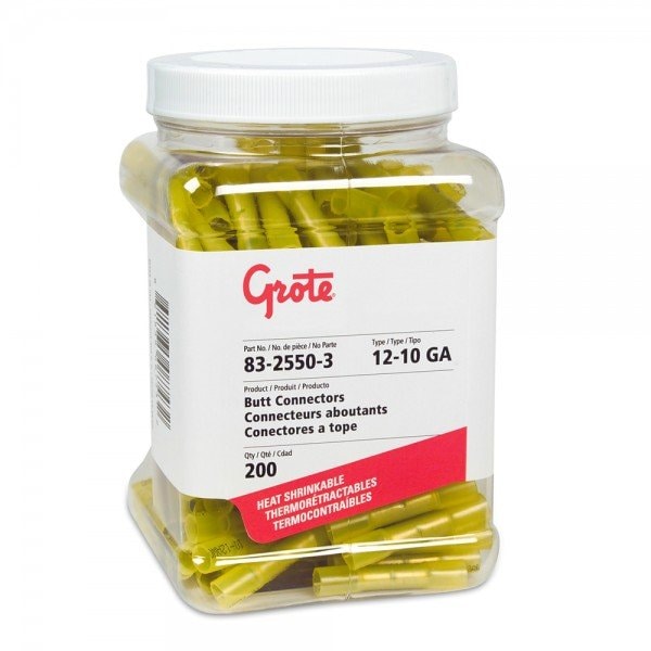 Grote Hs Butt, Nylon 12, 10Ga PK200, Jar, PK200 - 83-2550-3