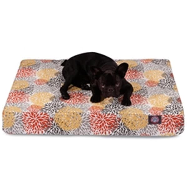 Majestic Pet Citrus Blooms Medium Orthopedic Memory Foam Rectangle Dog Bed - 78899551459