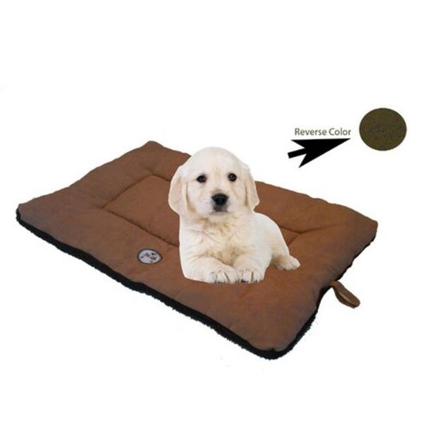 Petpurifiers Medium Eco-Paw Reversible Pet Bed - Brown and Cocao - PE471807