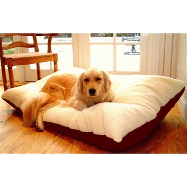 Majestic Pet 36x48 Large Rectangle Pet Bed- Burgundy - 788995652441