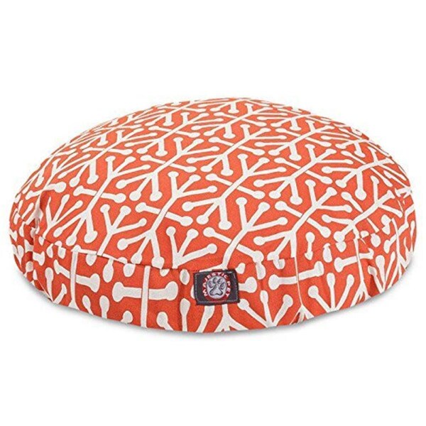 River Soap Co MajesticPet  30 in. Aruba Round Pet Bed, Orange - Small - 788995506775