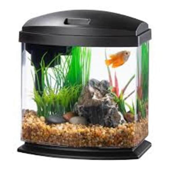 Curien Aqueon Products  1 gal Aqueon Mini Bow LED Smartclean Kit, Black - 100543585