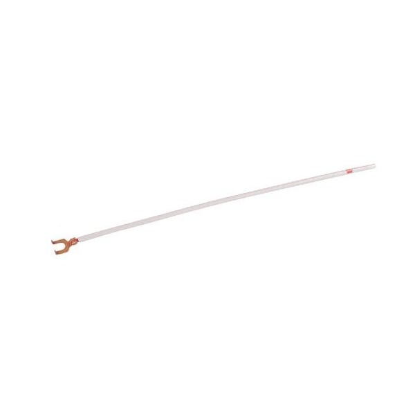 Southwire White 12 Gauge Strand Wire Pigtail W/ Fork And Strip Terminal8 - PTST12WH