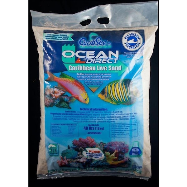 Carib Sea 40 lbs Ocean Direct Live Sand Oolite - 84085