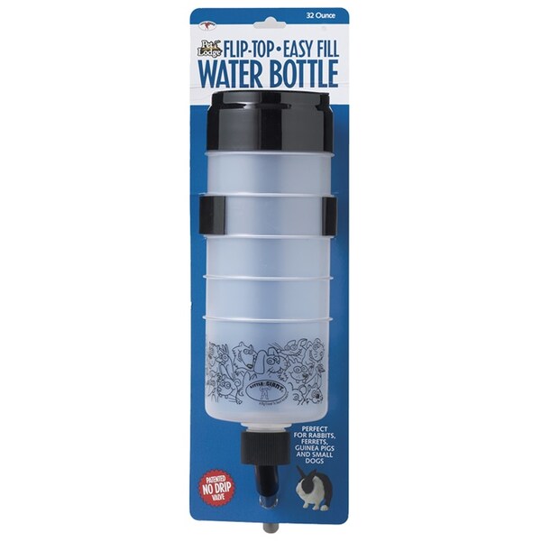 Miller Mfg Pet Lodge Flip-Top-Easy Fill Water Bottle 32 oz. - 2380