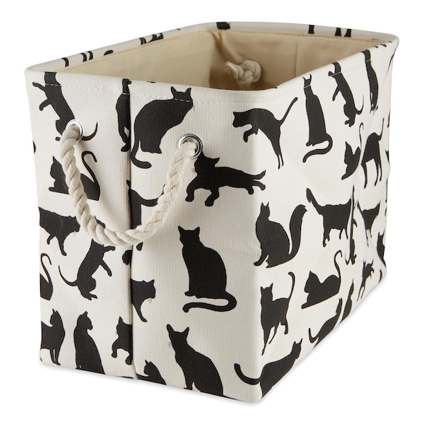 Convenience Concepts 14 x 8 x 9 in. Cats Meow Rectangle Medium Polyester Pet Bin - HI2568266