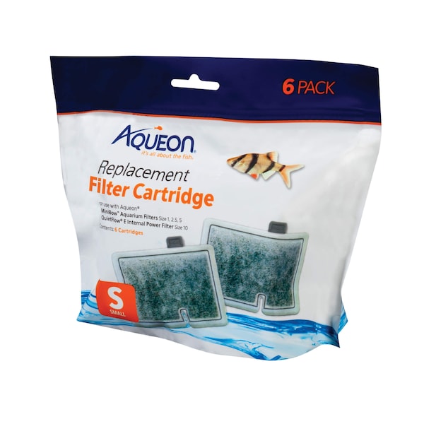 Aqueon Replacment Filter Cartridges 6Pcs Smll 6.2 - 100106417