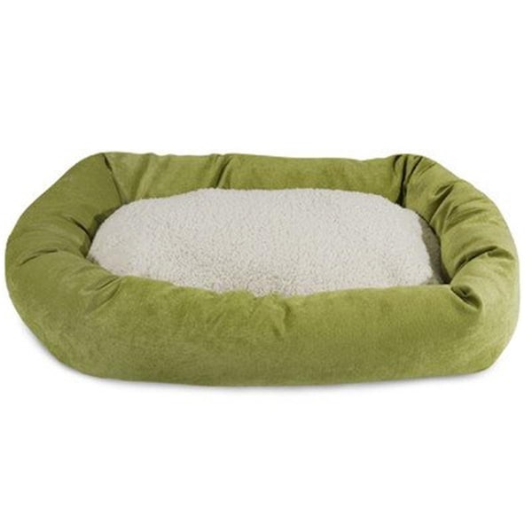 River Soap Co MajesticPet  32 in. Villa Sherpa Donut Pet Bed, Storm - 788995542544
