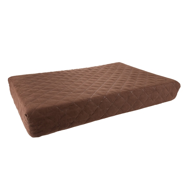 Pet Adobe Waterproof Memory Foam Pet Bed for Indoor/Outdoor Water Resistant and Washable Cover 30” x 21” Brown - 491095HTG