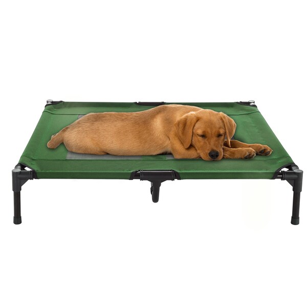 Pet Adobe Elevated Portable Pet Bed Cot-Style 36 inx29.75 inx7 in for Dogs and Small Pets, Indoor/Outdoor - 807180YSG