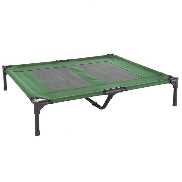 Pet Adobe Elevated Portable Pet Bed Cot-Style 36 inx29.75 inx7 in for Dogs and Small Pets, Indoor/Outdoor - 807180YSG