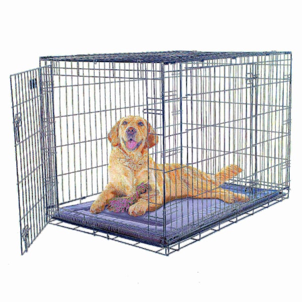 Pet Adobe Waterproof Dog Crate Pad Kennel Bed Easy-to-Clean Multi-Purpose Mat for Home and Car Travel (Gray) - 894927VXY